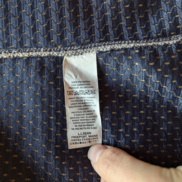 L.L. Bean Sherpa Deep Pile Fleece Men's Vest Medium Full Zip Ivory - Picture 7 of 11